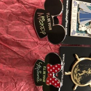 Mickey and Minnie Pin Trading Pins.